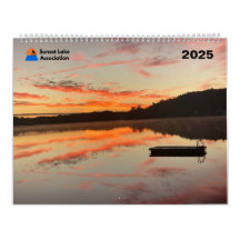 2025 Sunset Lake Calendar