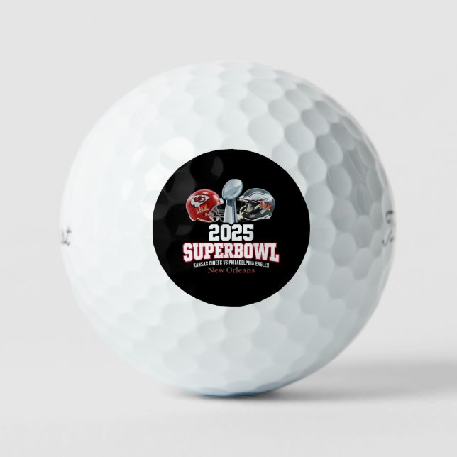 2025 Super Bowl Showdown  Golf Balls (Front)