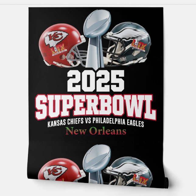 2025 Super Bowl Showdown  Wallpaper (Unrolling)