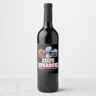 2025 Super Bowl Showdown Wine Label