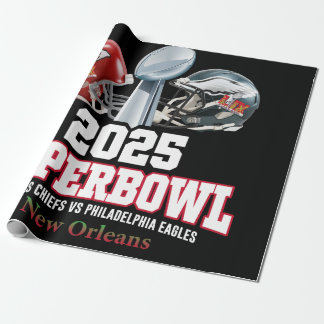 2025 Super Bowl Showdown Wrapping Paper