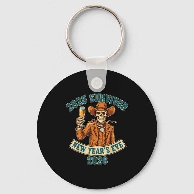 2025 Survivor New Year's Eve 2026  Key Ring (Front)