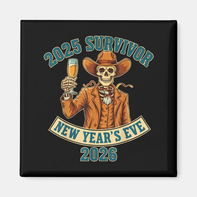 2025 Survivor New Year's Eve 2026  Magnet (Front)