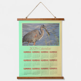 2025 Tapestry Calendar, A Heron Feeding on Shrimp