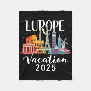 2025 Vacation Souvenir Trip Summer Travel Family E Fleece Blanket