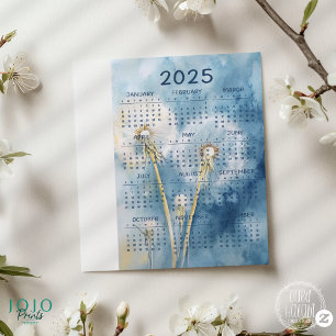 2025 Vintage Dandelion Background