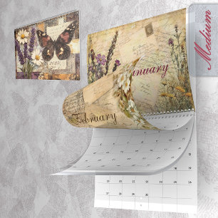 2025 Vintage Floral Junk Journal Calendar