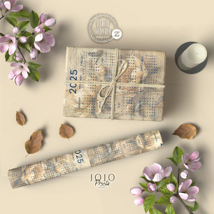 2025 Vintage Floral Junk Journal Tissue Paper