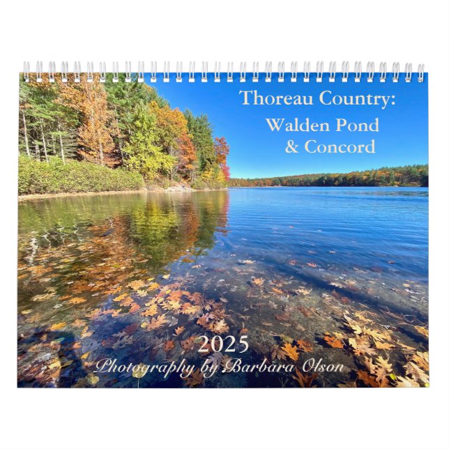 2025 Walden Pond/Concord Calendar (Cover)