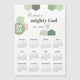 2025 What a Mighty God Geometric Magnetic Calendar
