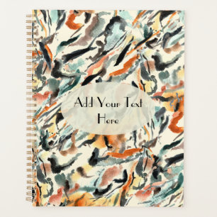 2025 Wild Skins Abstract Brushstroke Planner