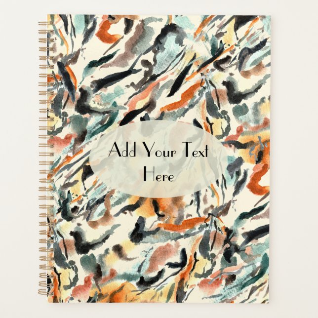2025 Wild Skins Abstract Brushstroke Planner (Front)