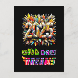 2025 With New Dreams Holiday Postcard
