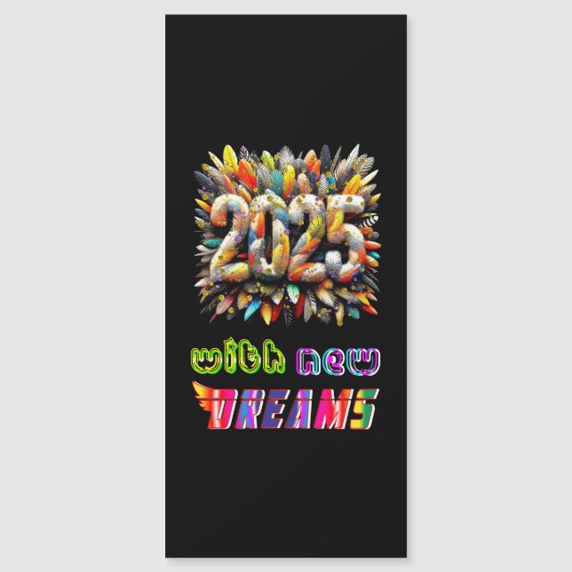 2025 With New Dreams Magnetic Invitation (Front)