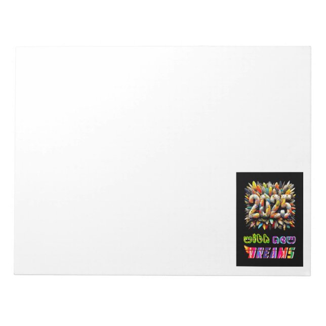 2025 With New Dreams Notepad (Front)