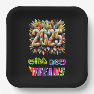 2025 With New Dreams Paper Plate