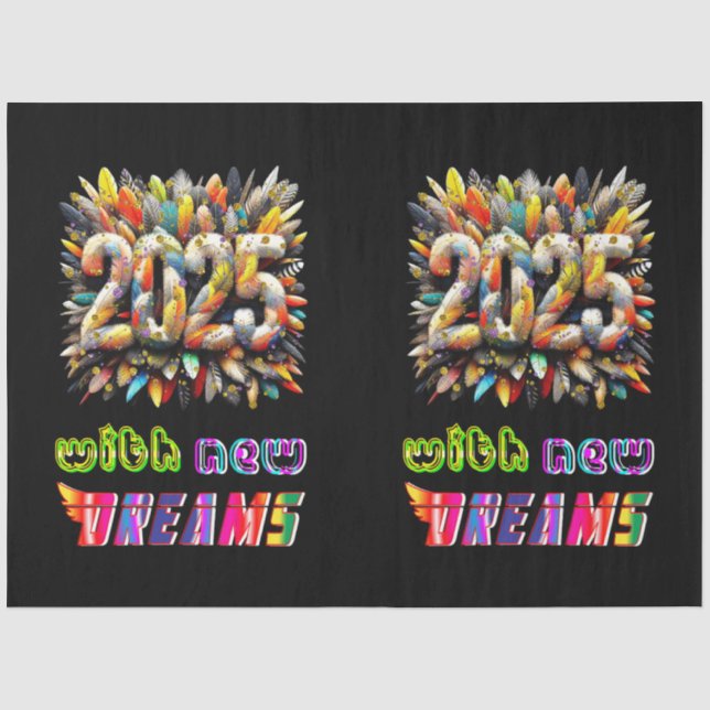 2025 With New Dreams Tissue Paper (Front)