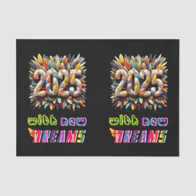 2025 With New Dreams Tissue Paper (Front)