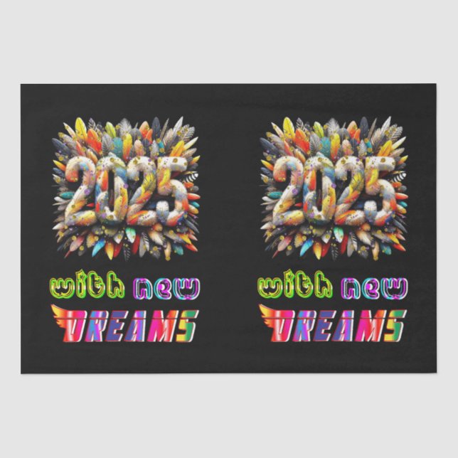 2025 With New Dreams Tissue Paper (Front)