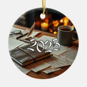 2025 Writer Ceramic Ornament