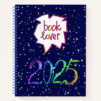 2025 year booklover Spiral Notebook