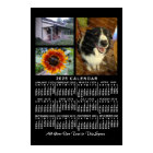 2025 Year Monthly Calendar Black Custom 3 Photos