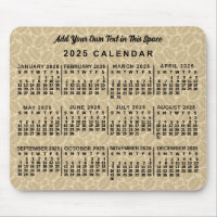 2025 Year Monthly Calendar Coffee Beans Custom