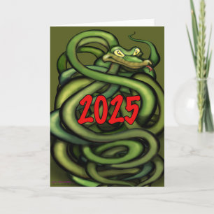 2025 Year of the Snake Card