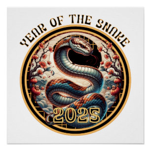 2025 YEAR OF THE SNAKE chinese new year gift idea Poster