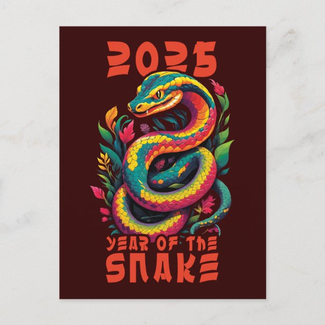 2025 Year Of The Snake Postcard (Front)