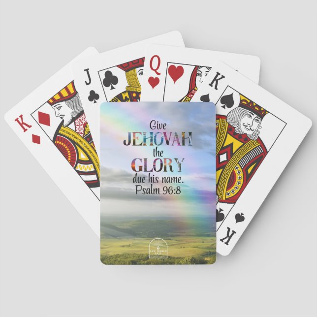 2025 Year Text Playing Cards for JW's (Back)