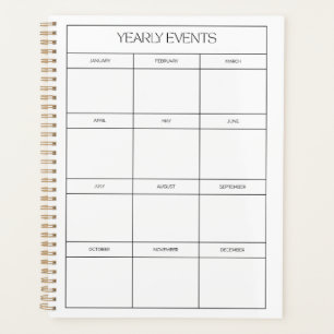 2025 Yearly Planner   Minimalist Wall Calendar