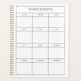 2025 Yearly Planner | Minimalist Wall Calendar