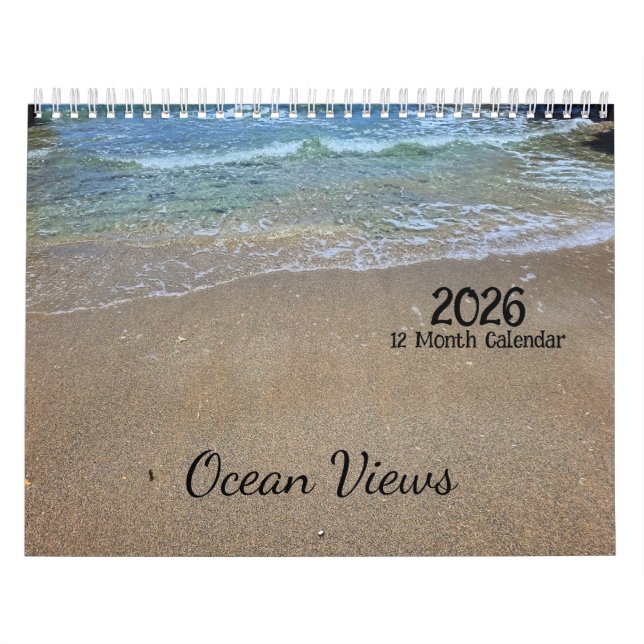 2026 12-Month Ocean Views Calendar (Cover)