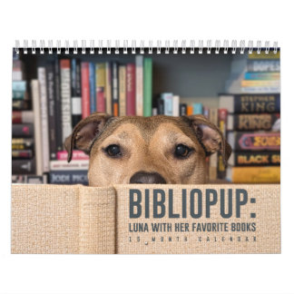 2026 15 Calendar BiblioPup: Luna & her Fave Books