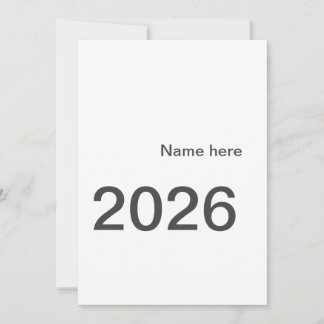 2026 2027 2028 name title here year bold letter  invitation