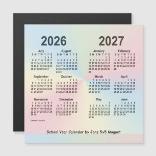 2026-2027 Rainbow School Year Calendar by Janz
