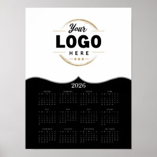 2026 Add Your Logo Full Year Wall Calendar Poster