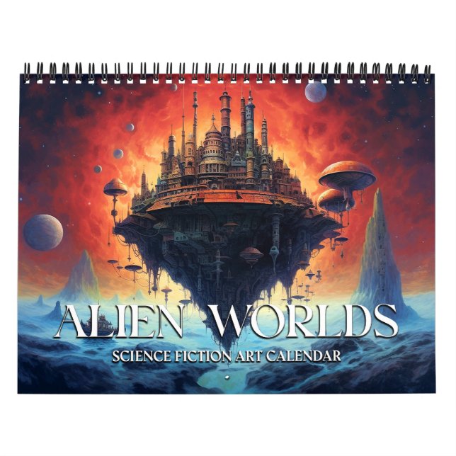 2026 Alien Landscapes Science Fiction Calendar (Cover)