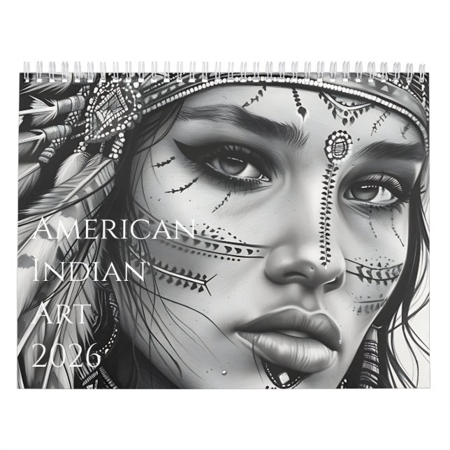 2026 Beautiful American Indian Artwork Calendar (Cover)