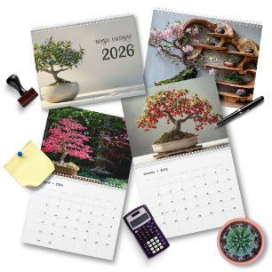 2026 Bonsai Art Zen   Minimalist Photography Calendar