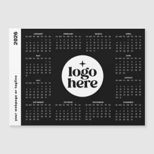 2026 Business Logo Full Year Magnetic Calendar