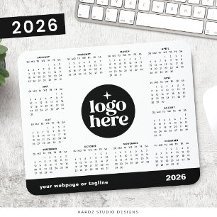 2026 Business Your Logo Here Marketing Calendar Mouse Pad