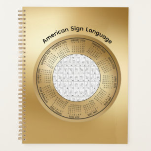 2026 Calendar ASL American Sign Language Planner