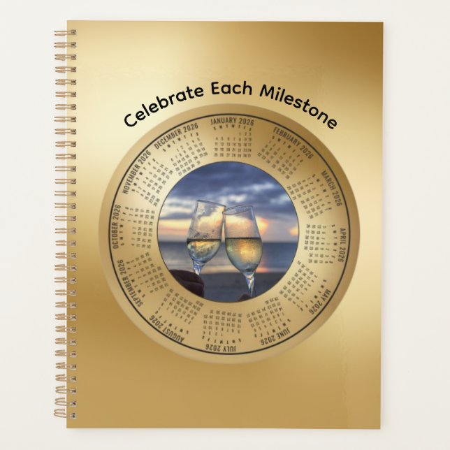 2026 Calendar Celebrate Each Milestone Planner (Front)