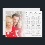 2026 Calendar Family Photo Overlay Merry Christmas Holiday Card<br><div class="desc">2026 Calendar Family Photo Overlay Merry Christmas. Available digitally and printed. Simply swap in your photo with the sample image and personalise your greeting along the bottom. Your photo will be behind a graduated tint opacity layer so the text can be seen overlayed on top of it.</div>