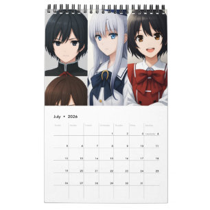 2026 Calendar (Images created by Grok)