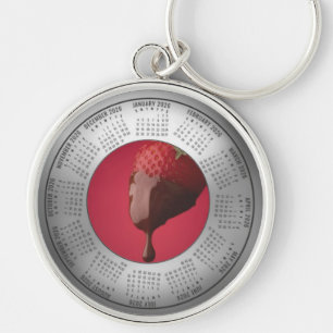 2026 Calendar Keychain Strawberry and Chocolate