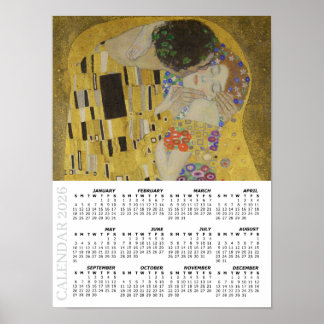 2026 Calendar, Large, The Kiss / Gustav Klimt Poster