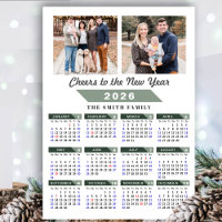 2026 Calendar Modern Sage Green Minimalist 2 Photo